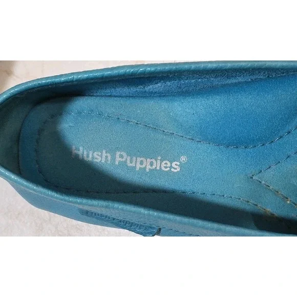 Hush Puppies Cora slip on loafers shoes women's  7 torquoise - Picture 4 of 5
